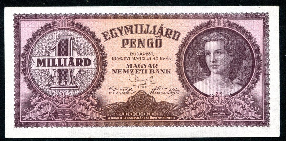 1946 R 1 milliárd Pengő