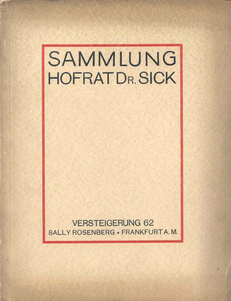 Aukció Rosenberg: Dr. Sick gyűjtemény