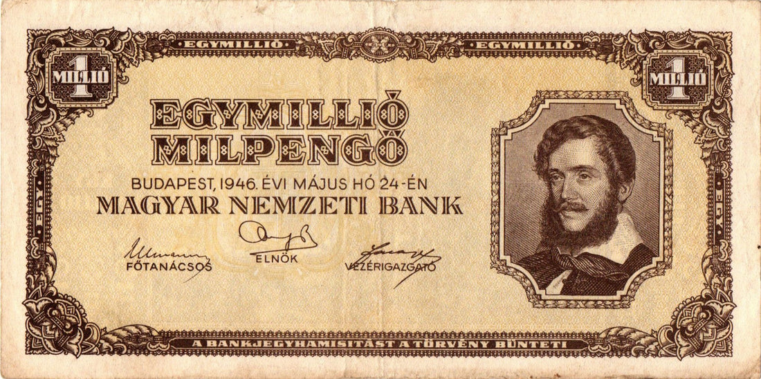 Az 1946-os hiperinfláció papírpénzei – a pengő utolsó emlékei