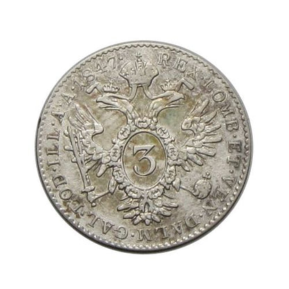 V. Ferdinánd 1847 C 3 krajcár