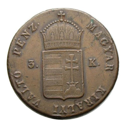 Szabadságharc 1849 NB 3 krajcár