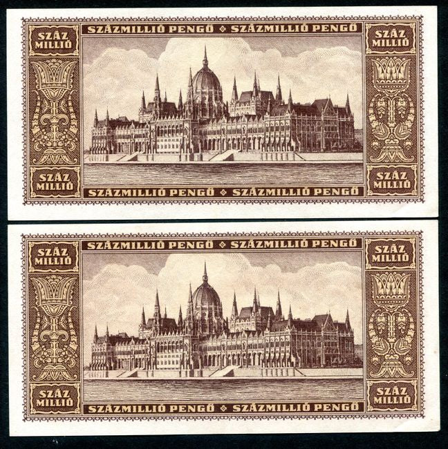 1946 P 100 millió Pengő - sorszámkövető