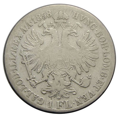 Ferenc József 1858B 1 Florin