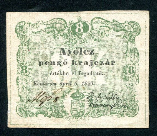 Komárom 1849 8 krajcár