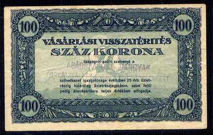 Vásárlási visszatérítés 100 Korona